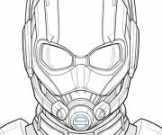 Coloriage Portrait r&eacute;aliste de Ant-Man