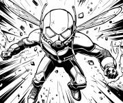 Coloriage R&eacute;tr&eacute;cissement et de croissance d'Ant-Man