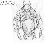 Coloriage Scarecrowhassan en role de Ant Man en sketch