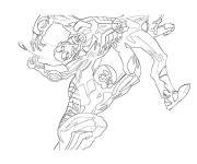 Coloriage Sc&egrave;ne de combat de Ant-Man
