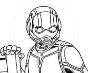 Coloriage Sc&egrave;ne du film de Marvel de Ant-Man