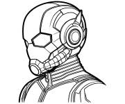 Coloriage T&ecirc;te de Ant-Man