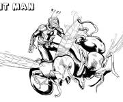 Coloriage Thedanetrain en ant man sur la fourmi en action