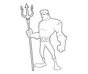 Coloriage Aquaman Dessin anim&eacute;