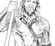 Coloriage Aquaman du film de Jason Momoa