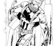Coloriage Bataille d'Aquaman
