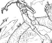 Coloriage et dessins gratuit L'adolescent Aquaman à imprimer