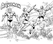 Coloriage et dessins gratuit Super Aquaman à imprimer