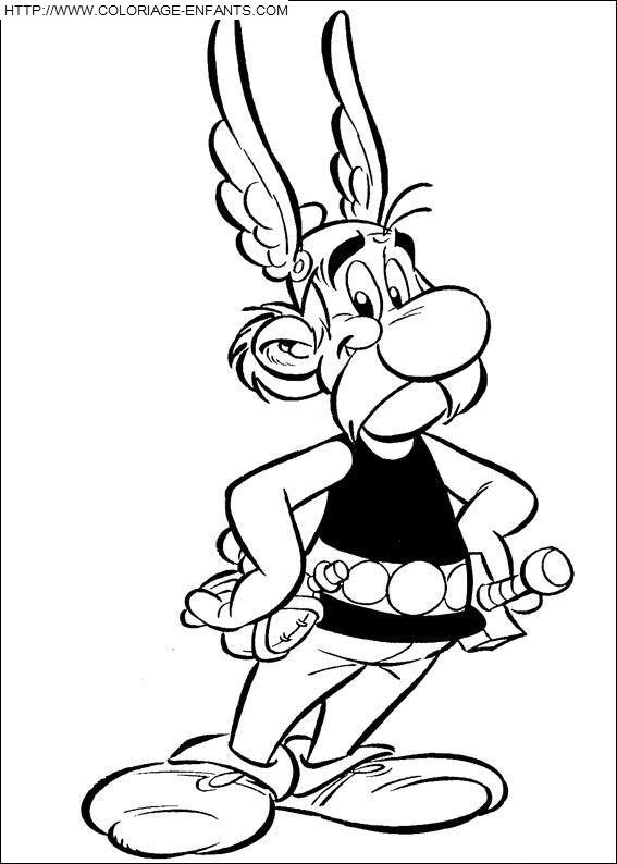 Coloriage Asterix gratuit à imprimer liste 60 à 80