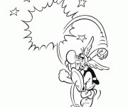 Coloriage et dessins gratuit Astérix en colère à imprimer