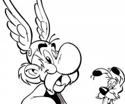 Coloriage et dessins gratuit Astérix et Idéfix à imprimer