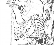 Coloriage Ast&eacute;rix et Ob&eacute;lix &agrave; t&eacute;l&eacute;charger
