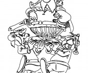Coloriage Ast&eacute;rix et Ob&eacute;lix comique
