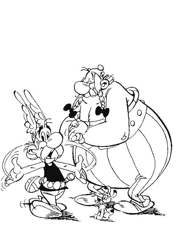 Coloriage Astérix Et Obélix Dessin Animé