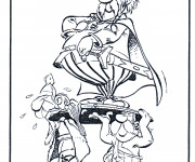 Coloriage Ast&eacute;rix et Ob&eacute;lix dr&ocirc;le