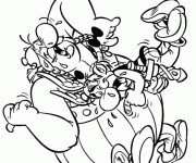 Coloriage Ast&eacute;rix et Ob&eacute;lix sur ordinateur