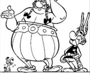 Coloriage Ast&eacute;rix Ob&eacute;lix et Id&eacute;fix