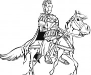 Coloriage et dessins gratuit L'empereur Romain à imprimer