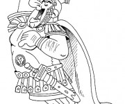 Coloriage Le C&eacute;sar arrogant