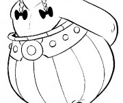 Coloriage Ob&eacute;lix facile