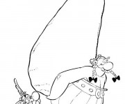 Coloriage Ob&eacute;lix Le Fort et Ast&eacute;rix