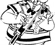 Coloriage Ob&eacute;lix Romain pour enfant