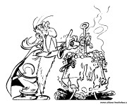 Coloriage Panoramix Le magicien