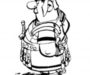 Coloriage Un Romain de La S&eacute;rie d'Ast&eacute;rix