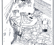 Coloriage Village Ast&eacute;rix