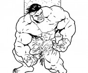 Coloriage Avengers Hulk Affiche