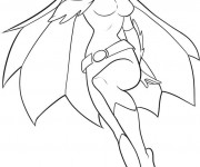 Coloriage Batgirl facile