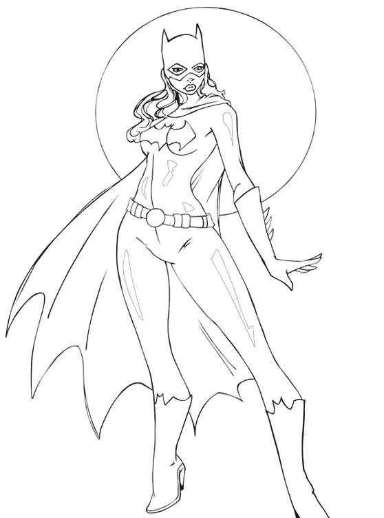 Coloriage et dessins gratuits Batgirl stylisé à imprimer
