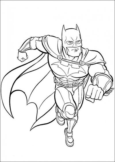 Coloriage Batman à Découper Dessin Gratuit à Imprimer