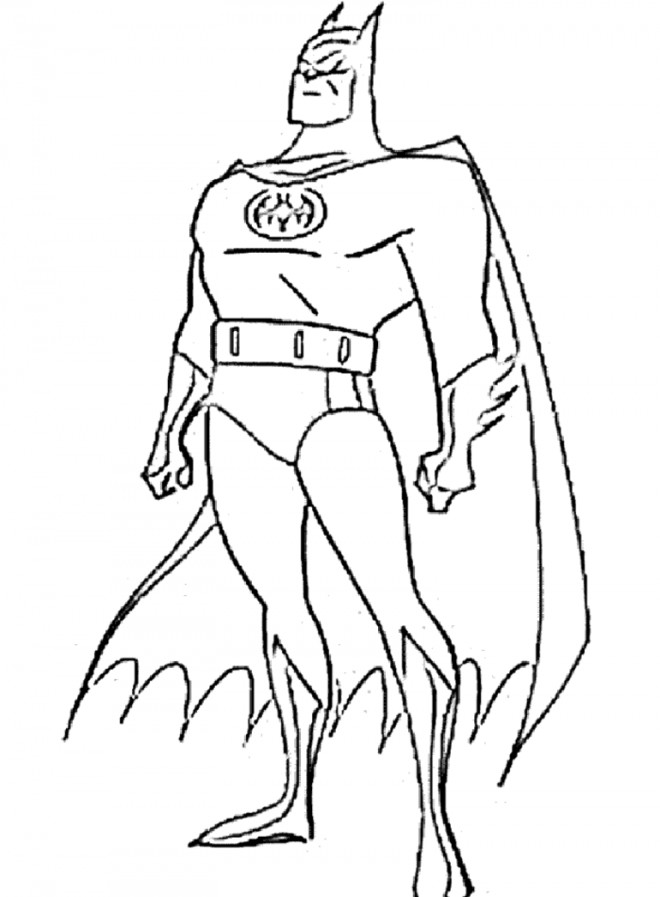 Coloriage Batman Couleur Dessin Gratuit à Imprimer