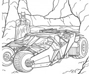 Coloriage Batman dans La Cave