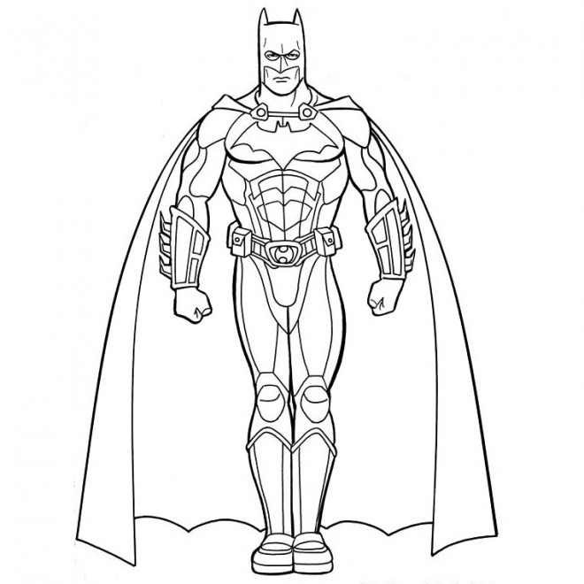 Coloriage Batman en Ligne dessin gratuit à imprimer