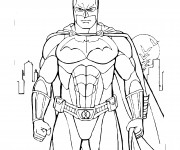 Coloriage Batman facile