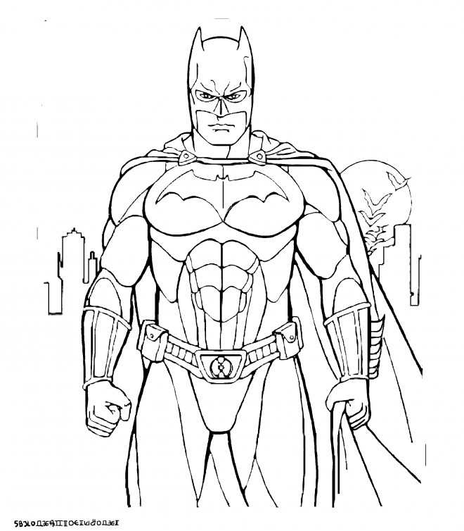 Coloriage Batman gratuit à imprimer