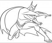 Coloriage Batman lance son Arme
