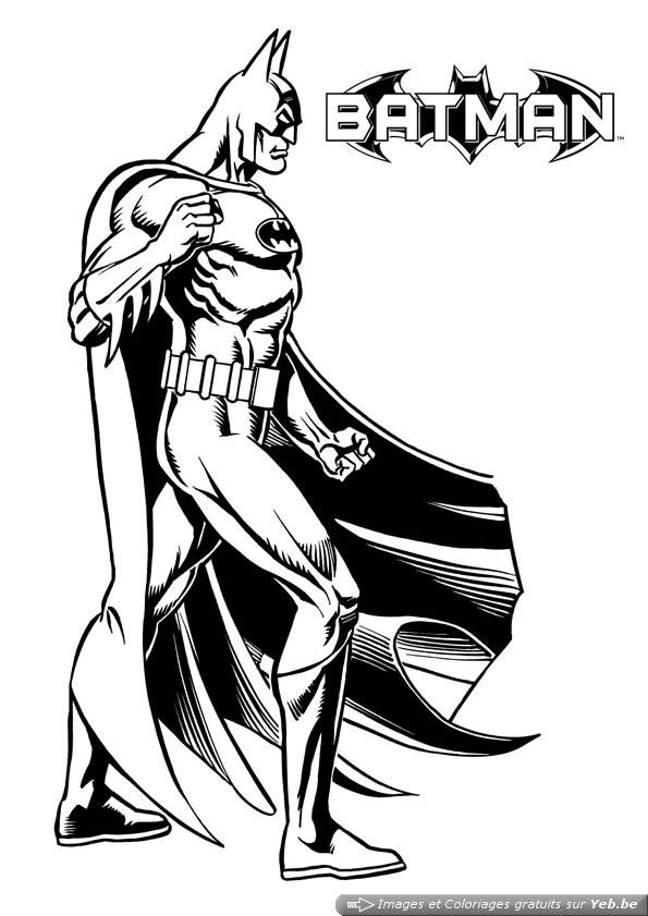Coloriage et dessins gratuits Une Affiche de Film Batman à imprimer