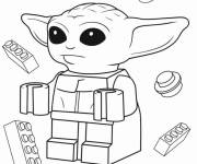 Coloriage Dessin Lego B&eacute;b&eacute; Yoda