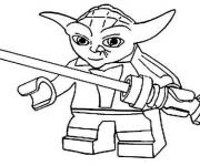 Coloriage Lego B&eacute;b&eacute; Yoda ps