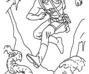Coloriage Les aventures de B&eacute;b&eacute; Yoda et de son ami