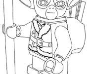 Coloriage Petit Yoda Lego