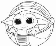 Coloriage Super b&eacute;b&eacute; Yoda