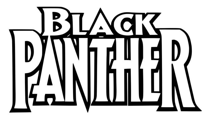 Coloriage et dessins gratuits Black Panther logo à imprimer
