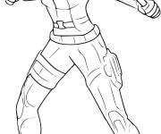 Coloriage Armes et costume de Black Widow