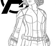 Coloriage Black Widow à télécharger