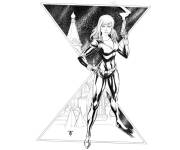 Coloriage Black Widow de Avengers en couleur