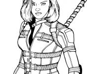 Coloriage Black Widow en couleur